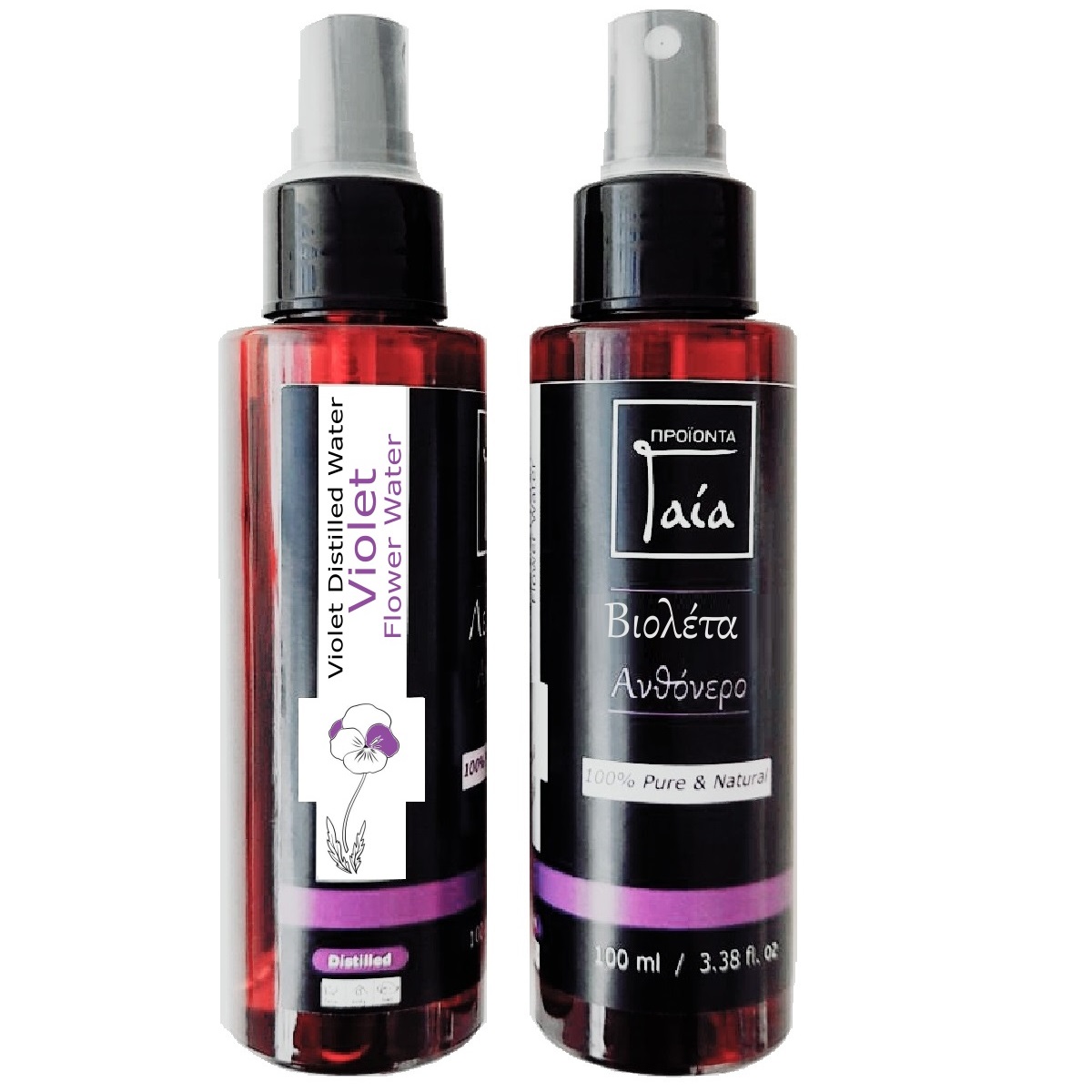 Ανθόνερο Βιολέτα 100ml - Προϊόντα Γαία
